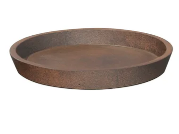 EDGWARE RUSTY LITE - Saucer in Fiber Clay by PAOLELLI GARDEN - view 2